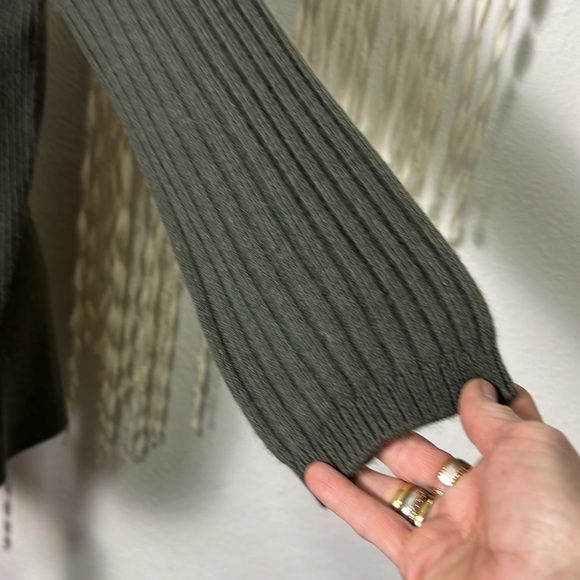 Repeat Cashmere Shawl Collar Ribbed Open Front Cardigan size XS - Picture 4 of 11